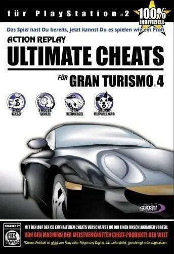 Action Replay Ultimate Codes for use with Gran Turismo 4 (Playstation 2)