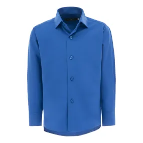 Blue Solid Dress Shirt