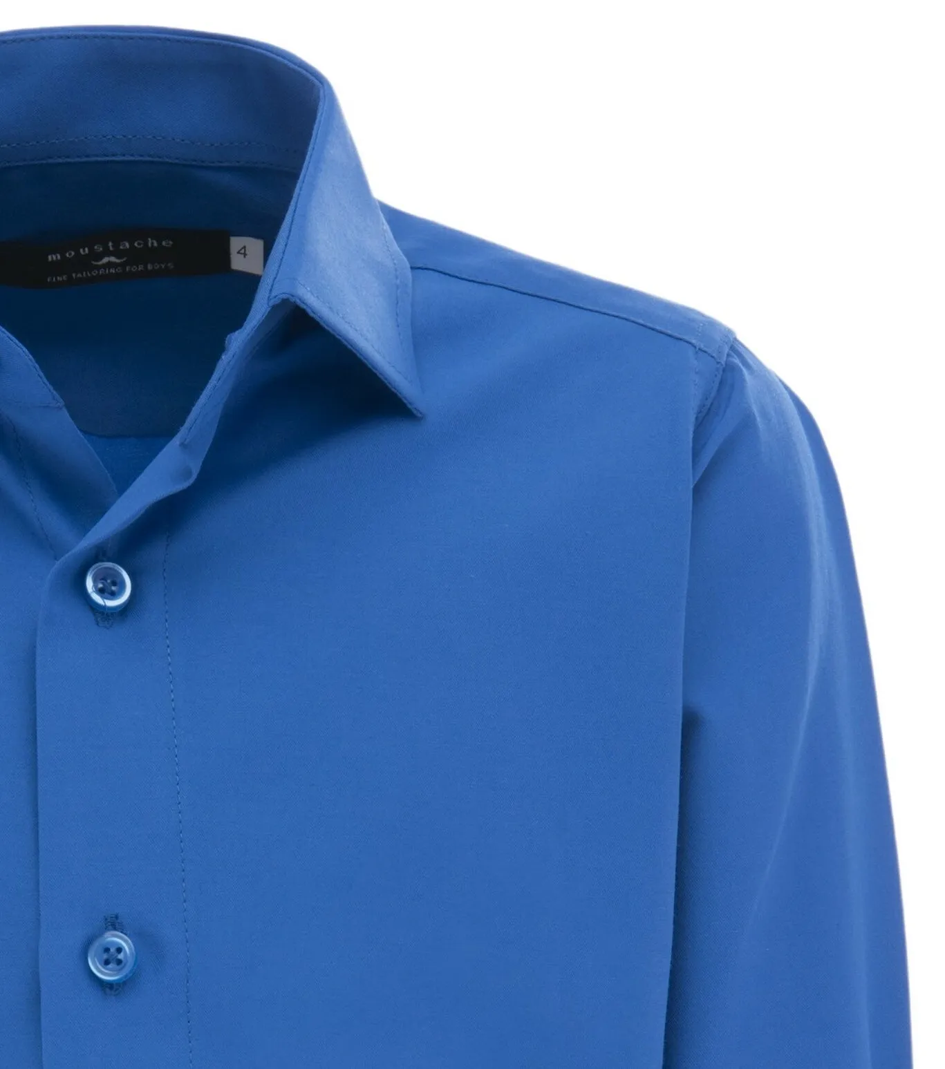 Blue Solid Dress Shirt