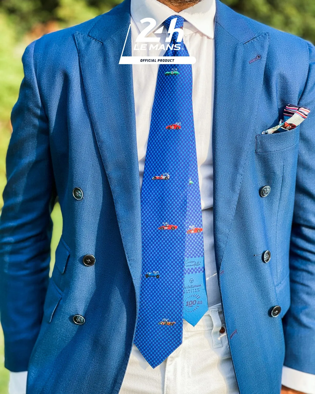 CENTENARY | 24 Hours of Le Mans - Silk Tie - Blue/Red