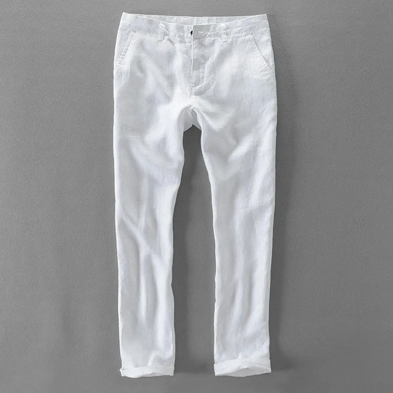 Desert Sunset Casual 100% Linen Mens Pants