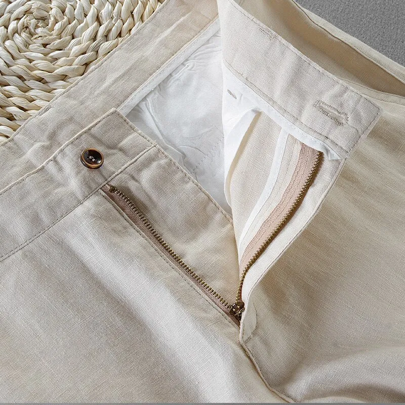 Desert Sunset Casual 100% Linen Mens Pants