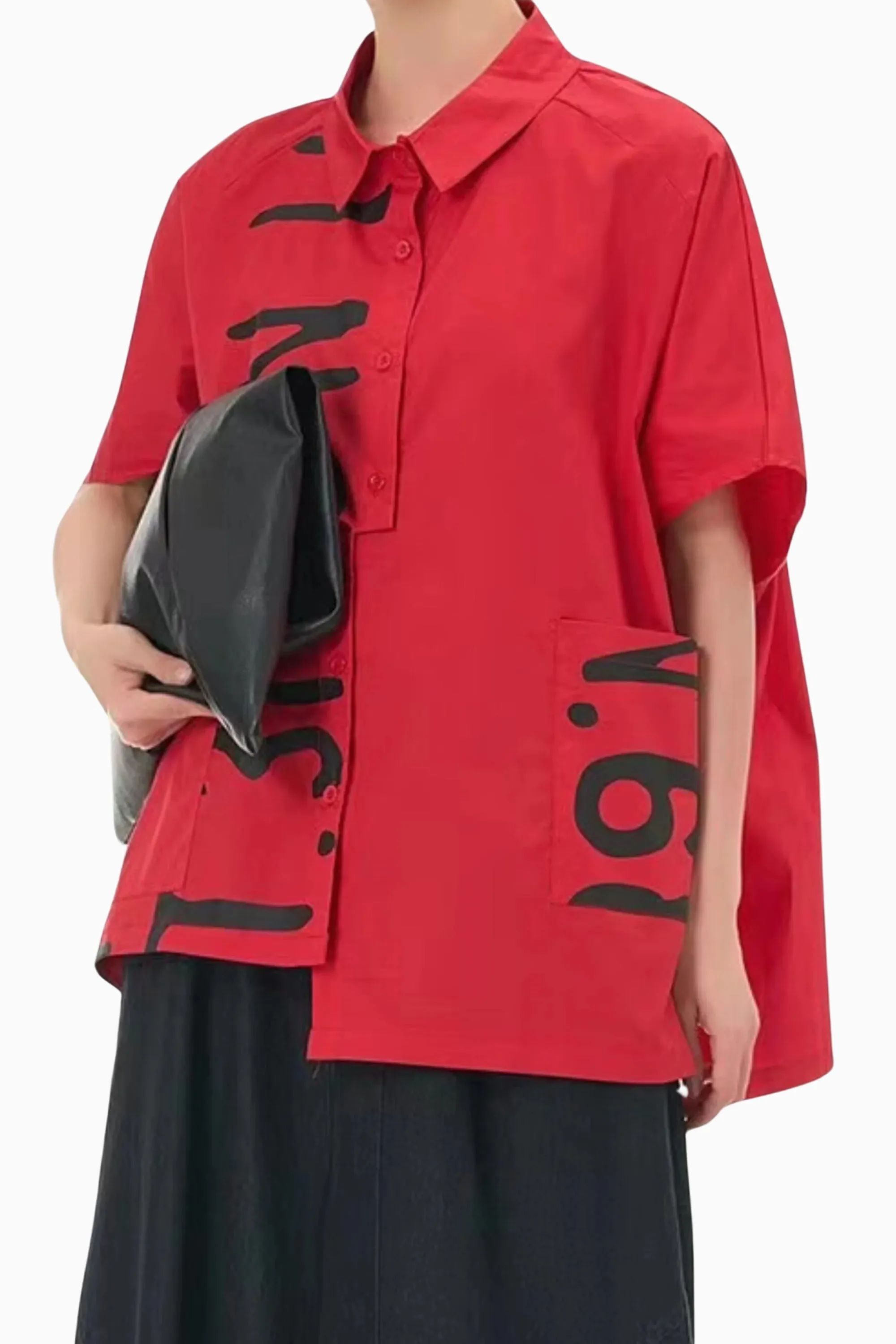 Garnet Glow Oversized Shirt