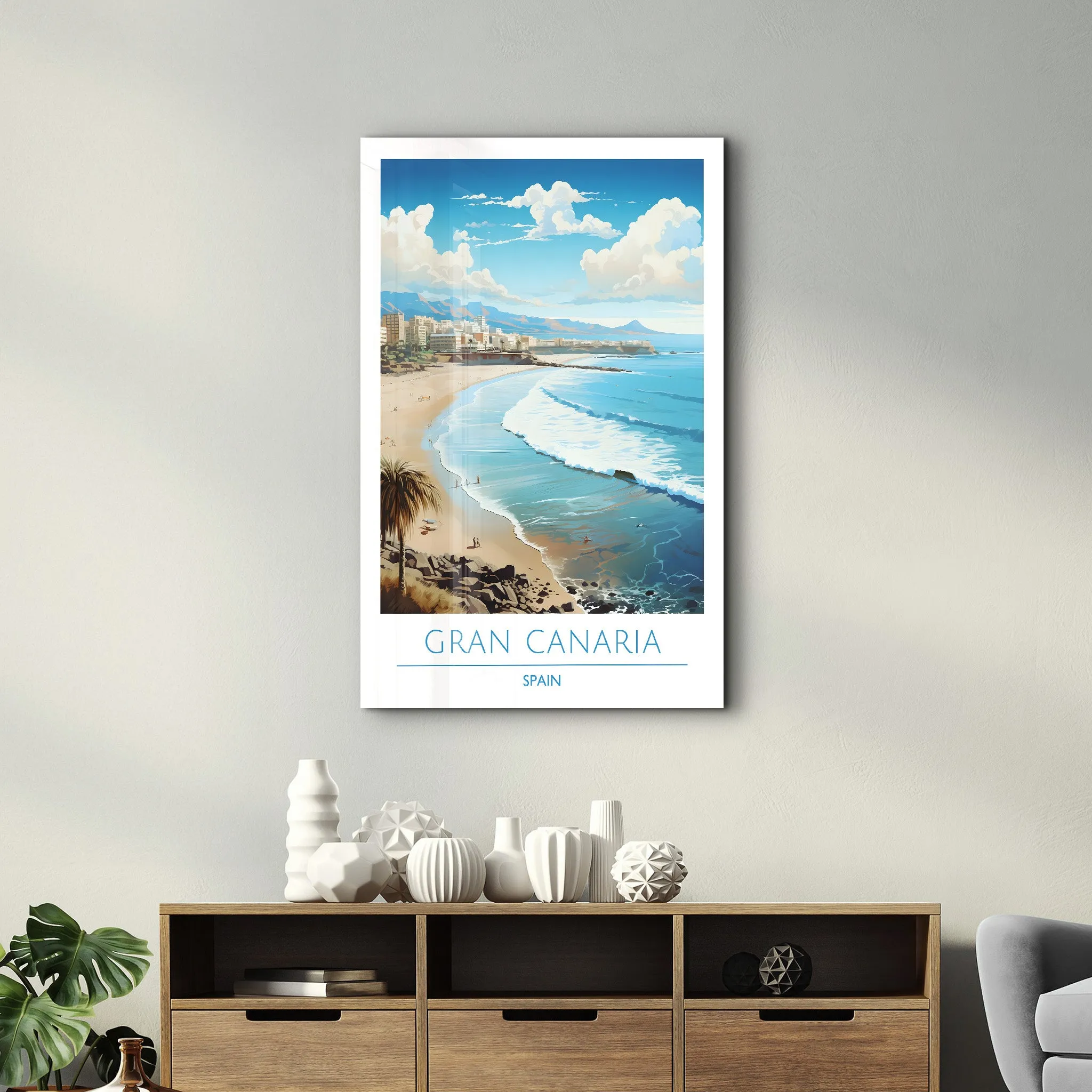 Gran Canaria Spain-Travel Posters | Glass Wall Art