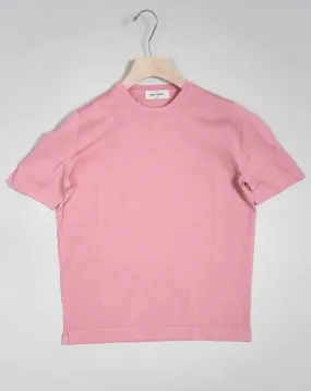 Gran Sasso Knitted Cotton T-Shirt / Rosa