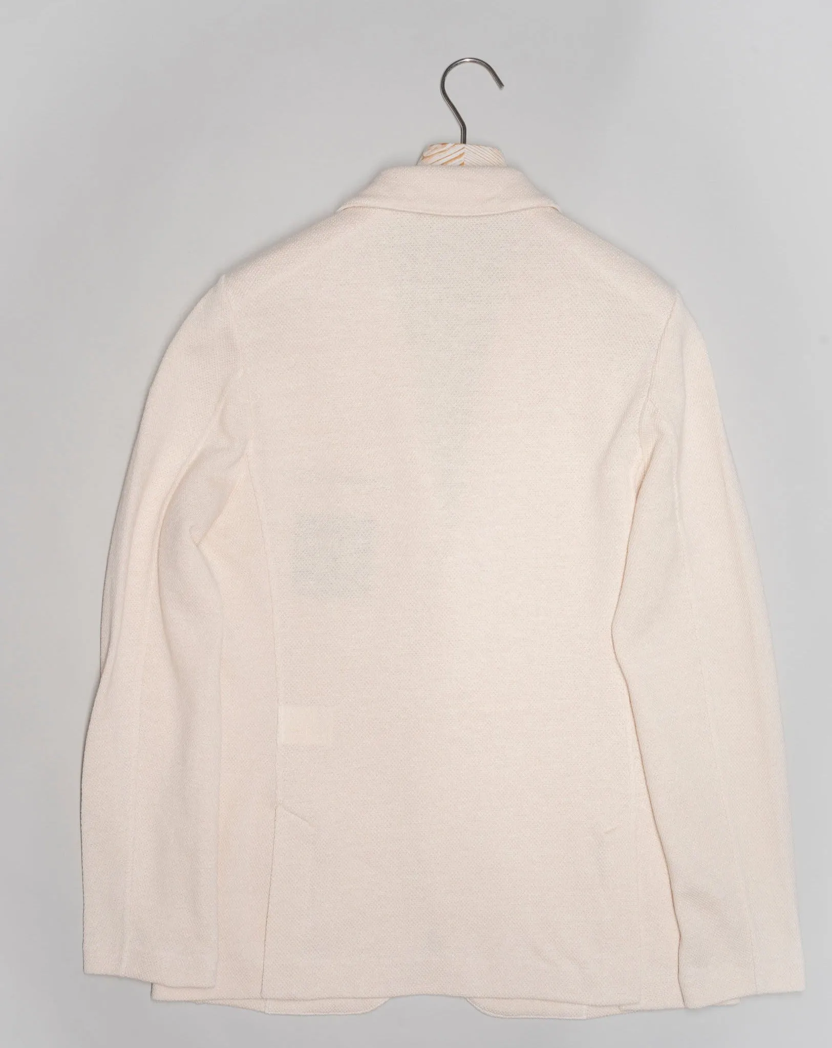 Gran Sasso Linen & Cotton Jersey Jacket / Cream