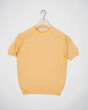 Gran Sasso Ribbed Raglan T-Shirt / Yellow