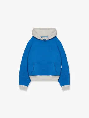 HOODIE RACING FLAG - BLUE/MELANGE