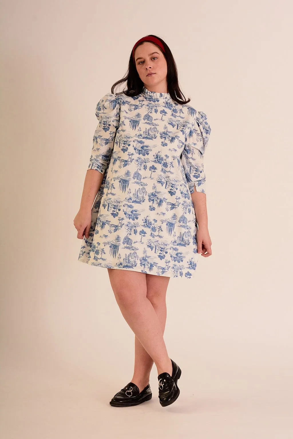 Luella Dress Blue Toile De Jouy