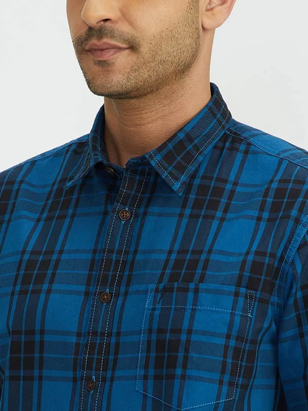 Men Checked Full Sleeve Cotton Shirt