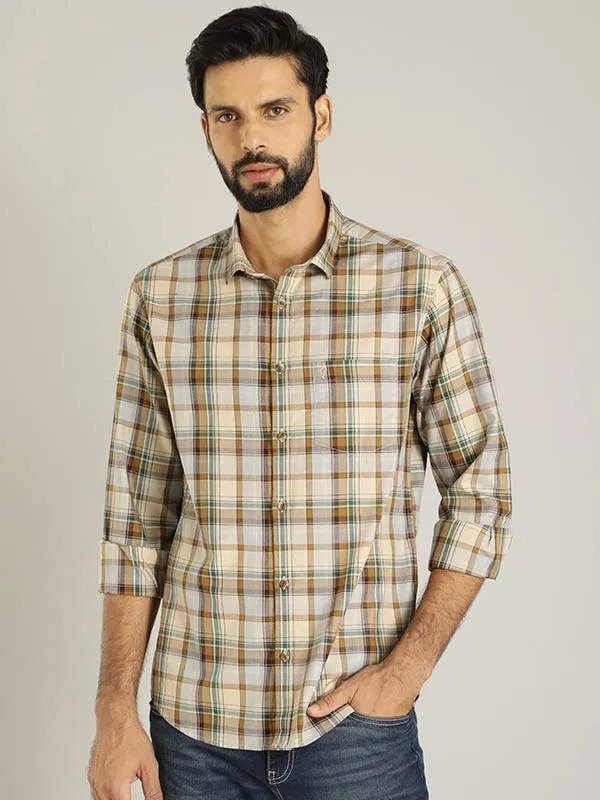 Men Checked Full Sleeve Cotton Shirt