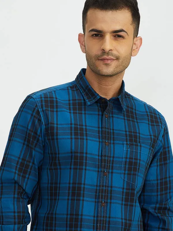 Men Checked Full Sleeve Cotton Shirt