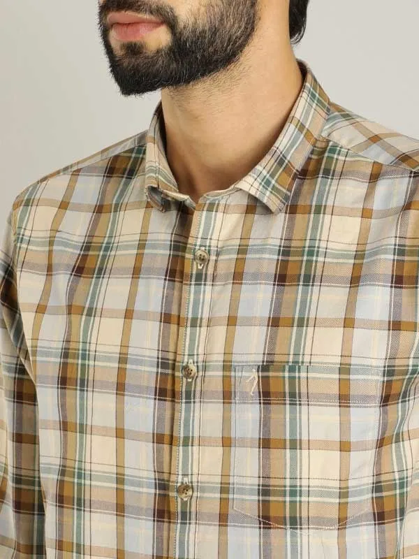 Men Checked Full Sleeve Cotton Shirt