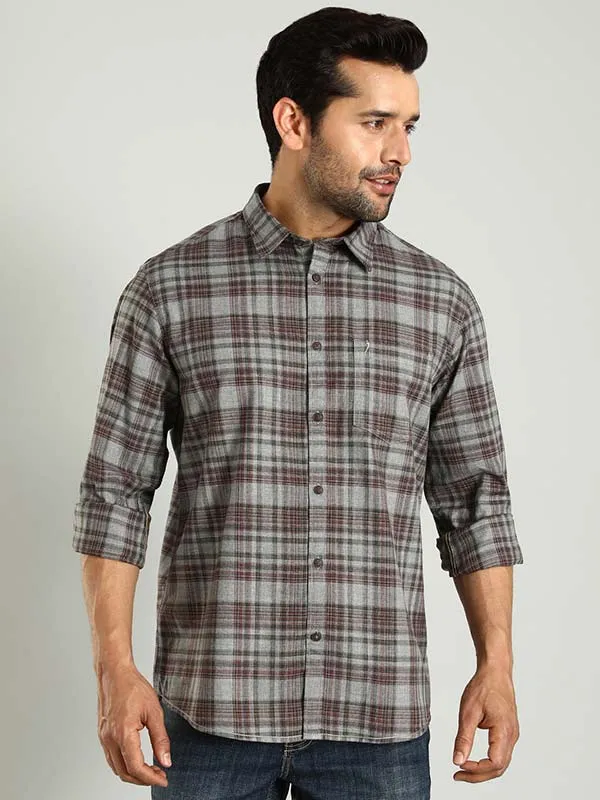 Men Checked Full Sleeve Cotton Shirt