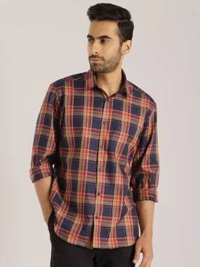 Men Checked Full Sleeve Cotton Shirt