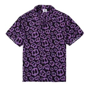 Purple Patterned Button Up