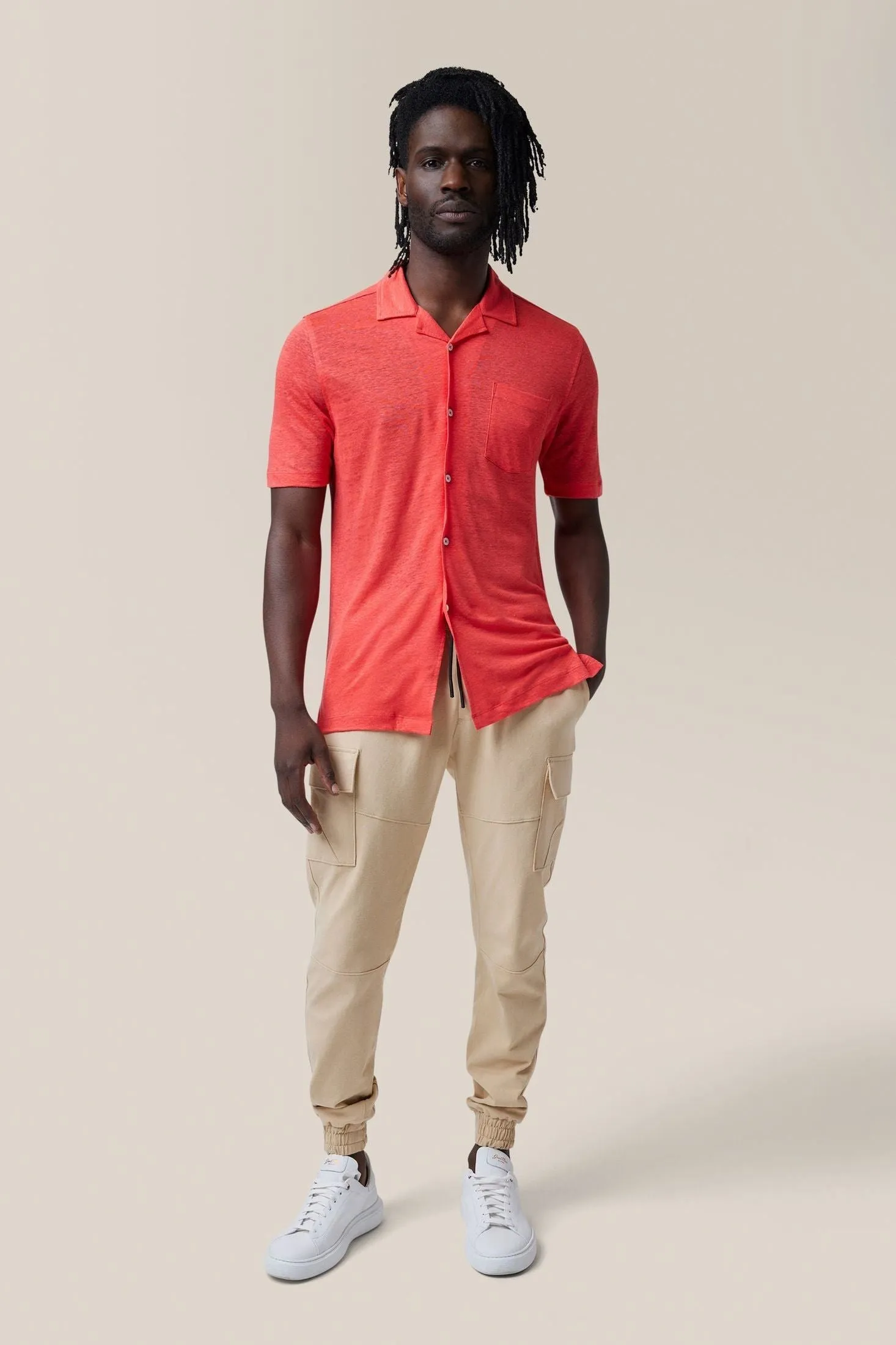 Short Sleeve Camp Shirt | Linen