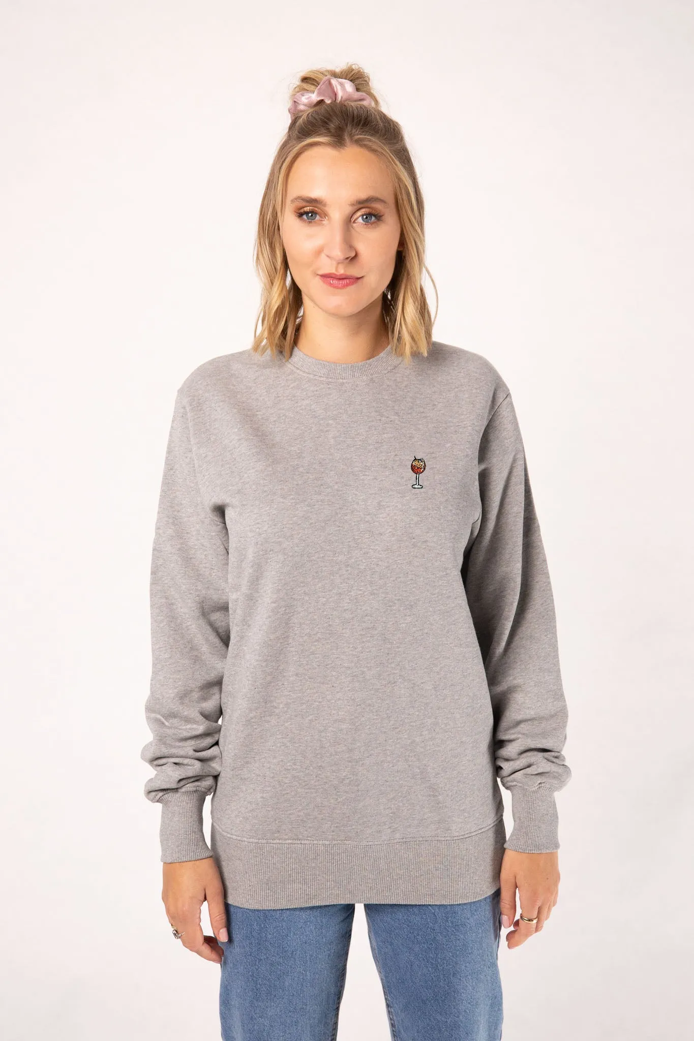 Spritz | Bestickter Bio-Baumwoll Frauen Pullover