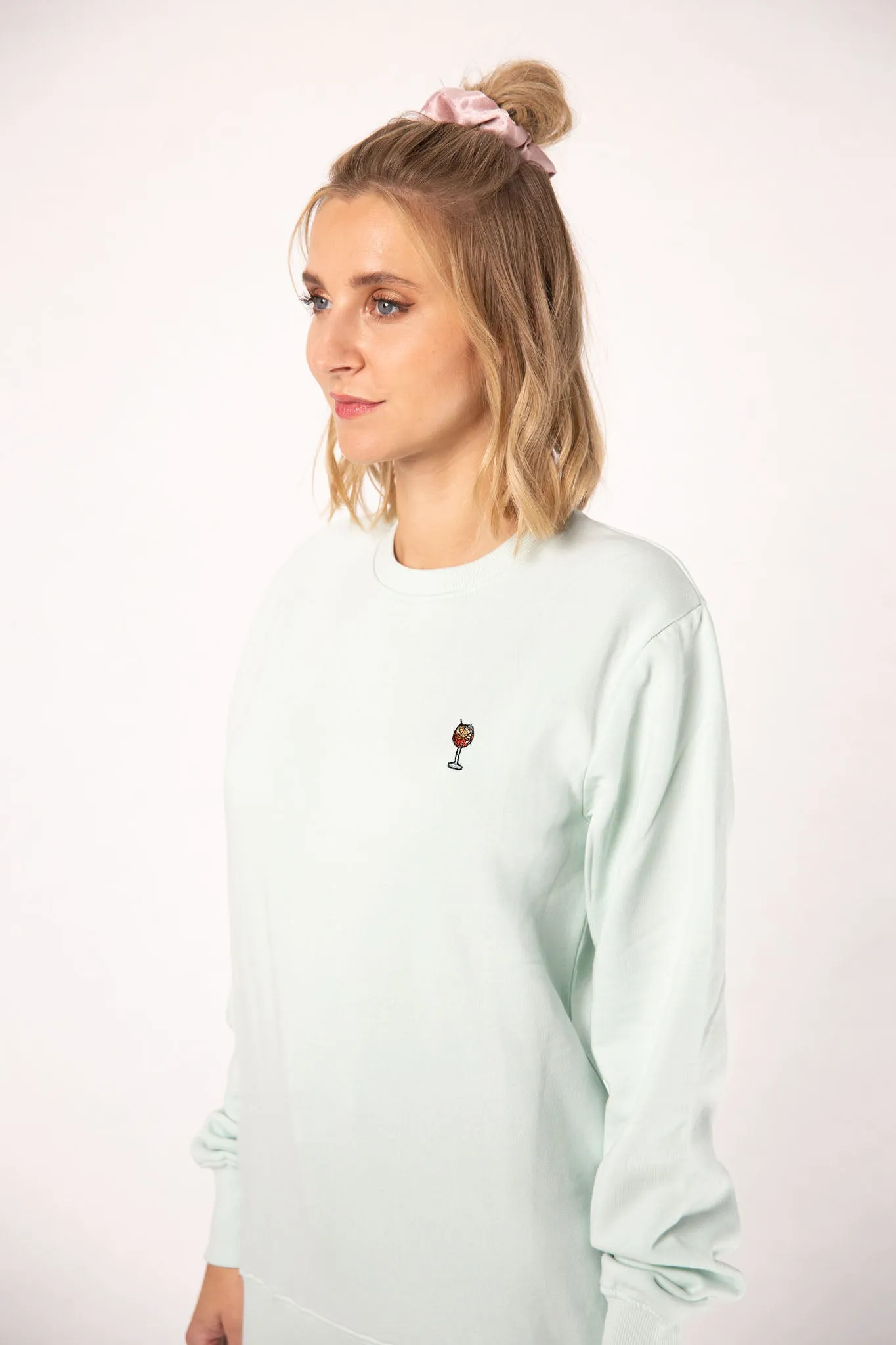 Spritz | Bestickter Bio-Baumwoll Frauen Pullover