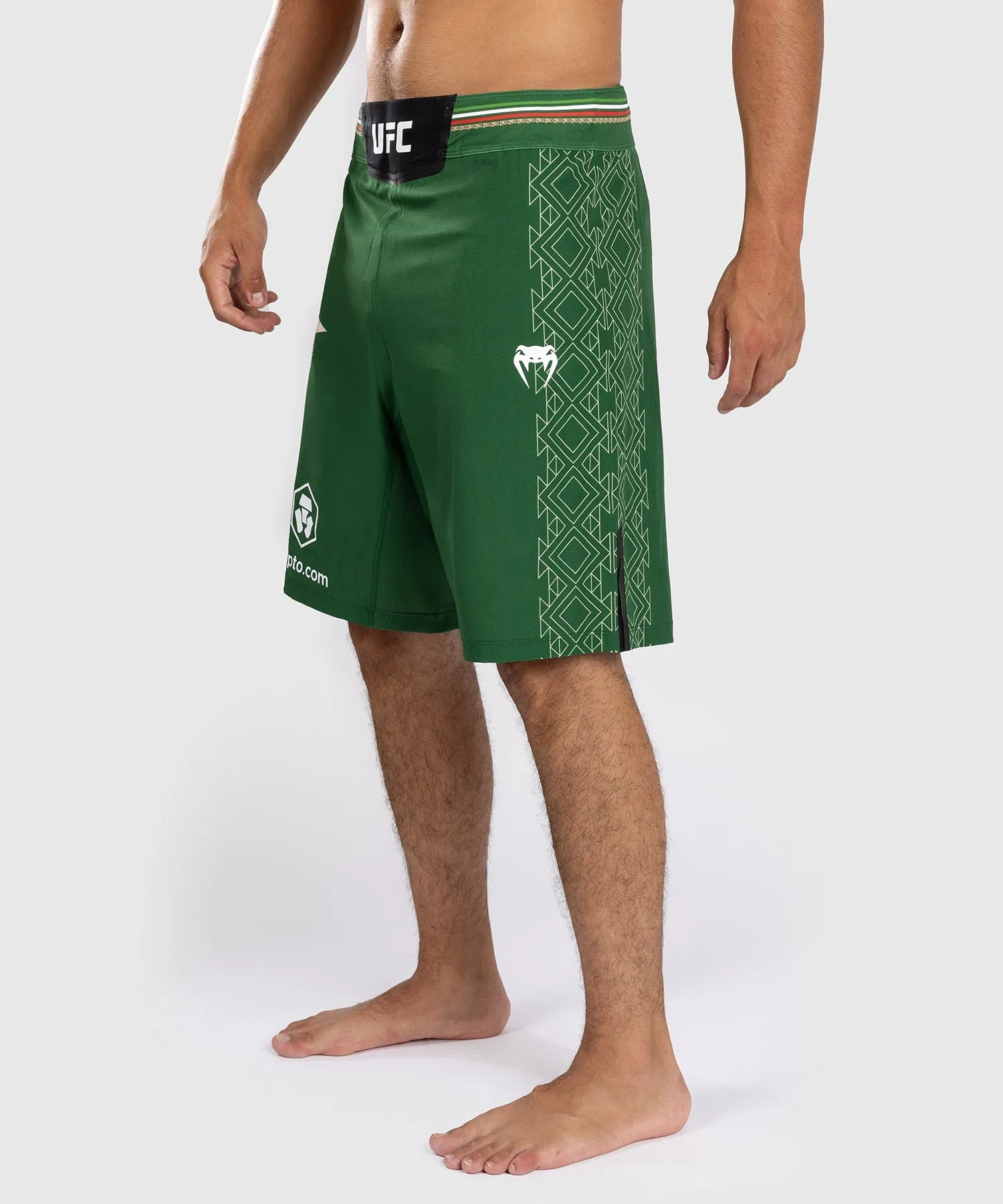 UFC Noche by Venum Personalized Authentic Fight Night Men's Fight Short - Green