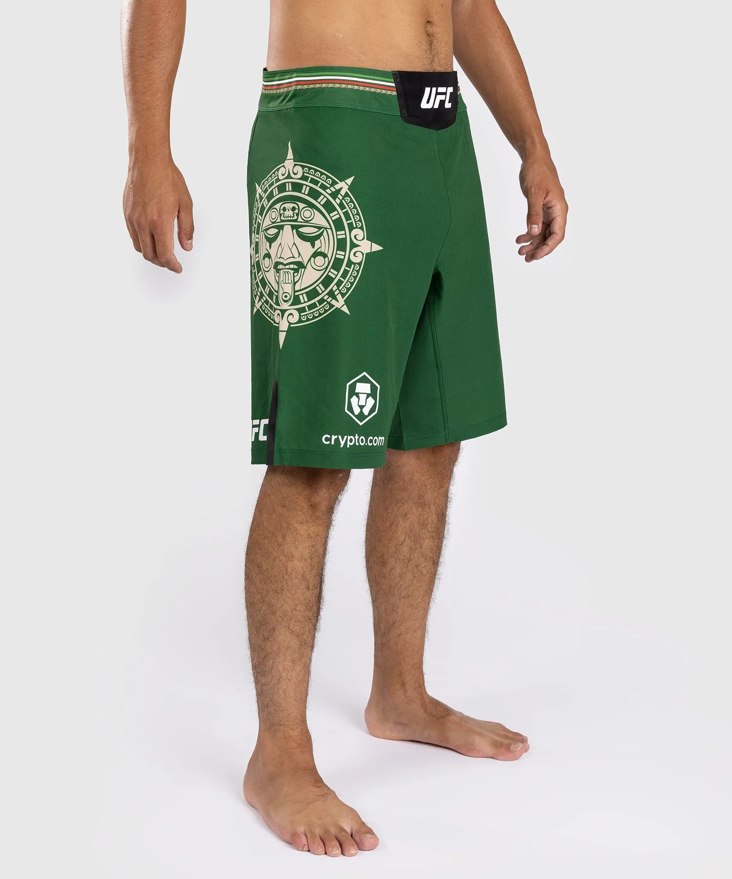 UFC Noche by Venum Personalized Authentic Fight Night Men's Fight Short - Green