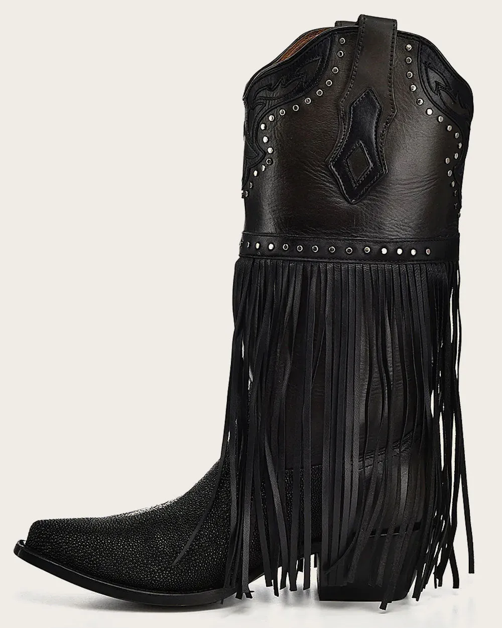 Western Style black stingray boot